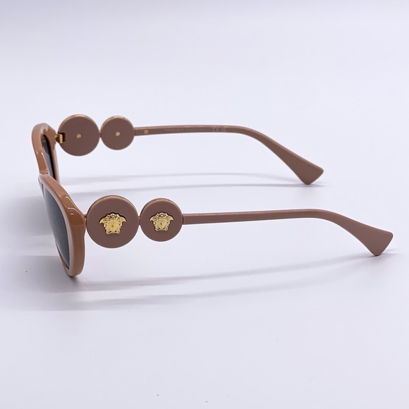 NEW VERSACE VE4433U 538387 CAT EYE WOMEN SUNGLASSES VERSACE MOD 4433-U NUDE - Picture 6 of 12